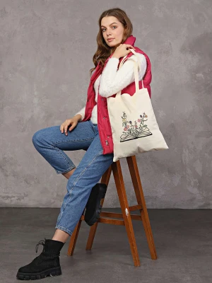 MORI Torebka w kolorze kremowym - 35 x 40 x 8 cm rozmiar: onesize