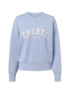 MOS MOSH Bluza damska - MMCELLI Kobiety Sztuczne włókno niebieski|biały nadruk,