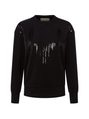 MOS MOSH Bluza damska - MMNeve Kobiety Sztuczne włókno czarny jednolity,