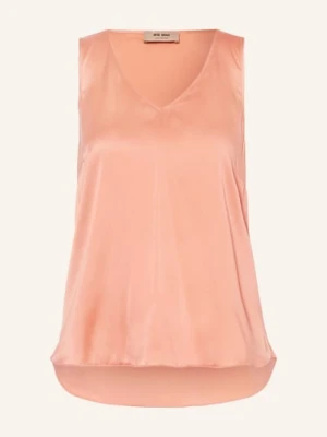 Mos Mosh Bluzka Bez Rękawów Mmastrid Z Jedwabiu rosa