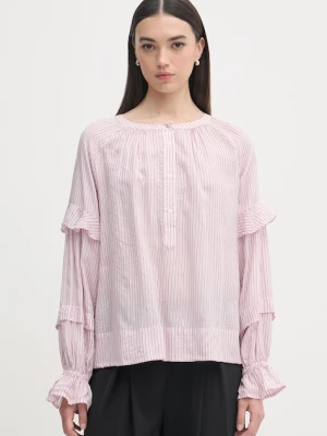 Mos Mosh bluzka koszulowa damska z wiskozy Jorun