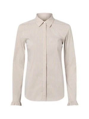 MOS MOSH Damska bluzka koszulowa MMMattie Kobiety Bawełna brązowy|biały,