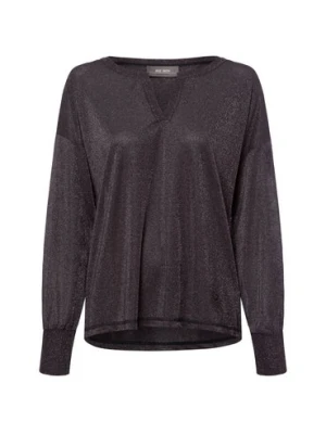 MOS MOSH Damska koszulka z długim rękawem - MMKilana Kobiety wiskoza szary jednolity,