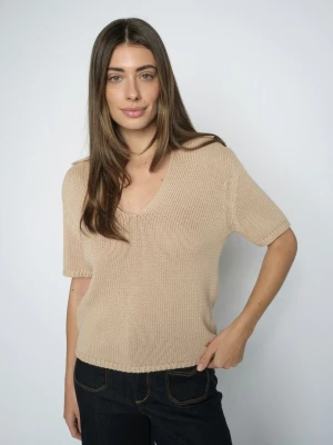 Zdjęcie produktu MOS MOSH koszulka z dzianiny - MMArin Kobiety Bawełna (100%) brązowy