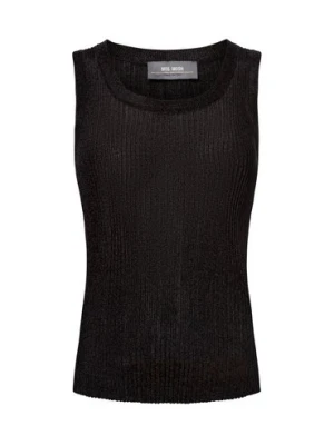 MOS MOSH Damski top z dzianiny - MMRelena Imanja Kobiety czarny jednolity,