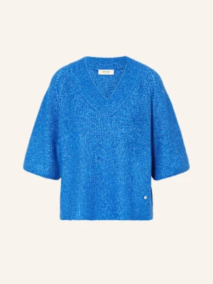 Mos Mosh Dzianinowa Koszulka Mmtaci Z Dodatkiem Alpaki blau