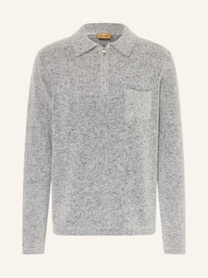 Mos Mosh Gallery Dzianinowa Koszulka Polo Mmgryan grau
