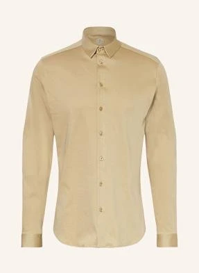 Mos Mosh Gallery Koszula Z Dżerseju Marco Extra Slim Fit beige