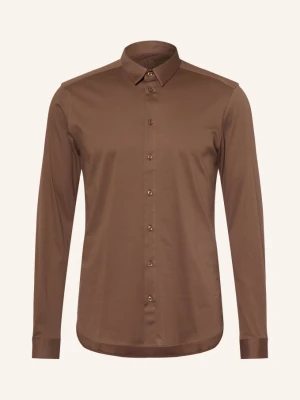 Mos Mosh Gallery Koszula Z Dżerseju Marco Extra Slim Fit braun BRĄZOWY