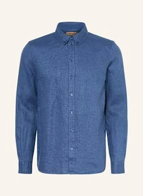 Mos Mosh Gallery Koszula Z Lnu Mmgtheo Regular Fit blau