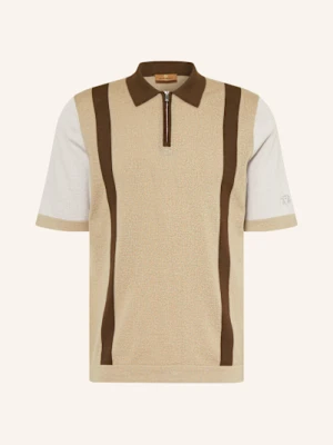 Mos Mosh Gallery Koszulka Polo Z Dzianiny Mmgjustin beige