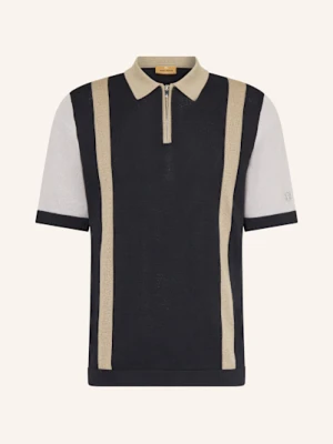 Mos Mosh Gallery Koszulka Polo Z Dzianiny Mmgjustin blau