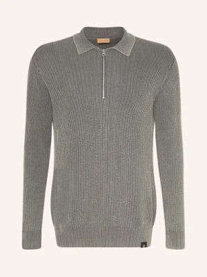 Mos Mosh Gallery Koszulka Polo Z Dzianiny Mmgroyce grau