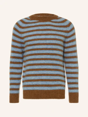 Mos Mosh Gallery Sweter Mmgcarlos Z Alpaki braun brązowy