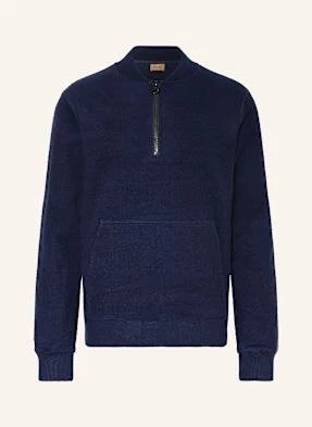 Mos Mosh Gallery Sweter Typu Troyer Bouclé Mmgcassey blau