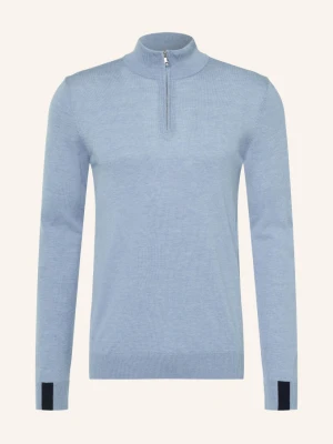 Mos Mosh Gallery Sweter Typu Troyer Mmgadam blau JASNONIEBIESKI
