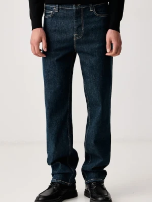 Mos Mosh jeansy regular męskie Steve granatowy