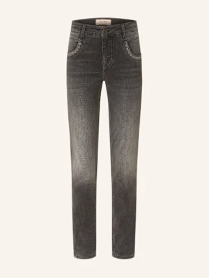 Mos Mosh Jeansy Straight Mm Naomi Perla grau