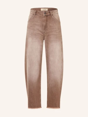 Mos Mosh Jeansy Typu Barrel Mmelva Baisha braun 937 Delicioso Washed