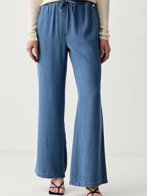 Mos Mosh jeansy wide leg damskie Karis