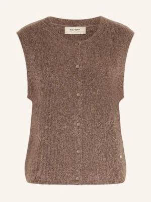 Mos Mosh Kamizelka Z Dzianiny Mmalmine Thora Z Dodatkiem Alpaki braun