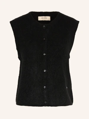 Mos Mosh Kamizelka Z Dzianiny Mmalmine Thora Z Dodatkiem Alpaki schwarz