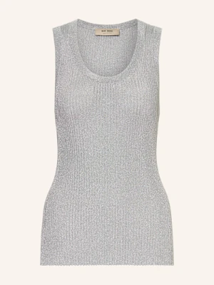 Mos Mosh Kardigan Mmrelana Z Błyszczącą Przędzą silber