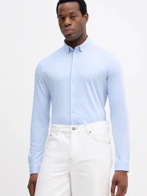 Mos Mosh koszula bawełniana MARCO męska kolor niebieski regular z kołnierzykiem button-down 500940
