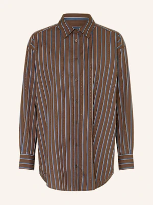 Mos Mosh Koszula Oversize Danika Z Ozdobnymi Kamykami braun