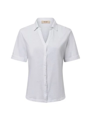 MOS MOSH Koszulka damska - MMAila Kobiety Bawełna biały jednolity,