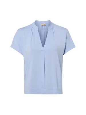 MOS MOSH Koszulka damska - MMShira Kobiety wiskoza niebieski jednolity,