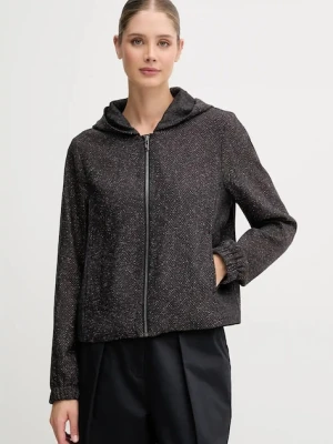 Mos Mosh kurtka BRIDGET kolor czarny przejściowa oversize 173890