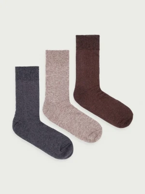 Mos Mosh skarpety męskie Enzo 3-pack brązowy
