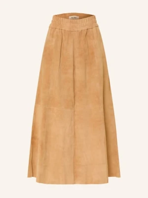 Mos Mosh Skórzana Spódnica Mmdeena braun