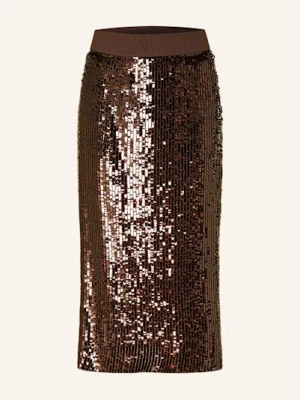 Mos Mosh Spódnica Mmadelina Beza Z Cekinami braun
