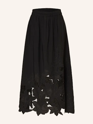 Mos Mosh Spódnica Mmzorai Z Dziurkowaną Koronką schwarz