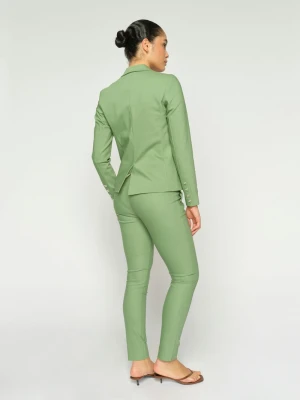 MOS MOSH Spodnie Kobiety Bawełna zielony jednolity,