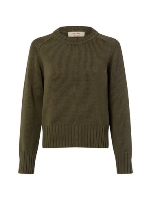 MOS MOSH Sweter damski z dzianiny Kobiety Bawełna zielony,