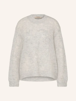 Mos Mosh Sweter Mmaroa Z Moherem grau JASNOCZARY