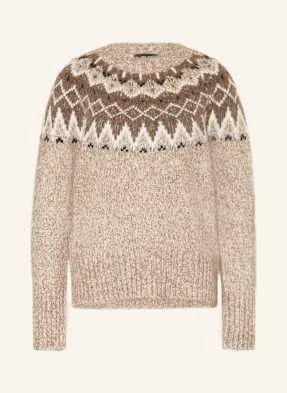 Mos Mosh Sweter Mmsidsel Z Dodatkiem Alpaki beige