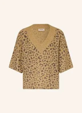 Mos Mosh Sweter Oversize Mmtaci Z Rękawami 3/4 beige