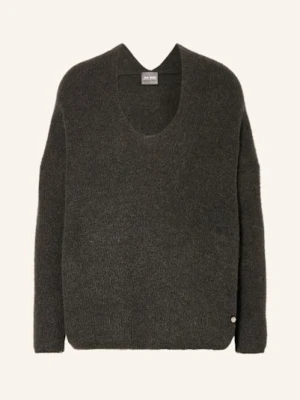 Mos Mosh Sweter Thora Z Dodatkiem Alpaki grau