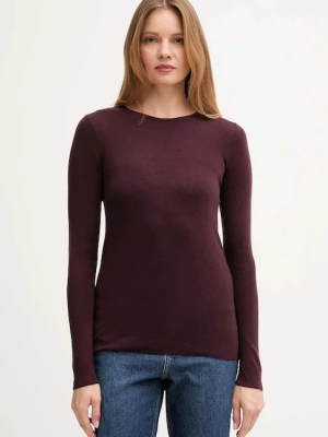 Mos Mosh sweter wełniany damski kolor beżowy lekki 168080