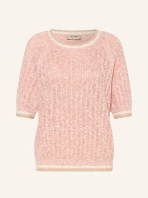 Mos Mosh Sweter Z Dzianiny Mmmarisola Z Lnem rosa