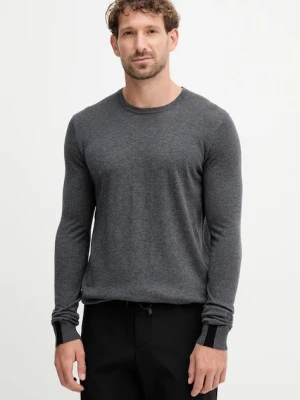 Mos Mosh sweter z wełną ADAM kolor czarny lekki 503341