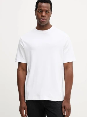 Mos Mosh t-shirt bawełniany DARREN męski kolor biały gładki 508280