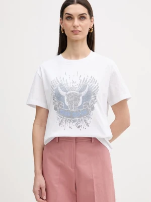 Mos Mosh t-shirt bawełniany Washa biały