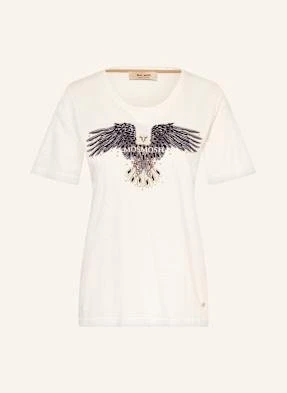 Mos Mosh T-Shirt Kylah Z Ozdobnymi Kamykami I Cekinami weiss