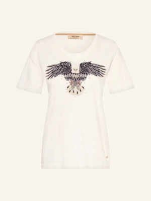 Mos Mosh T-Shirt Kylah Z Ozdobnymi Kamykami I Cekinami weiss