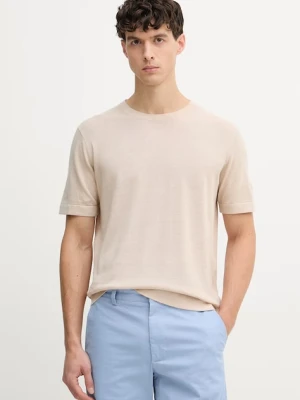 Mos Mosh t-shirt męski z lnem Crowe